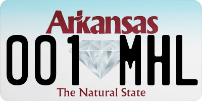 AR license plate 001MHL