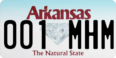 AR license plate 001MHM