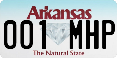 AR license plate 001MHP