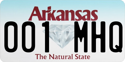 AR license plate 001MHQ
