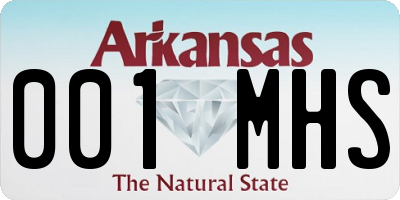 AR license plate 001MHS