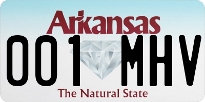 AR license plate 001MHV