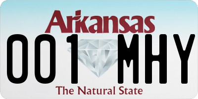 AR license plate 001MHY
