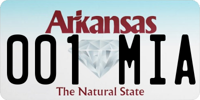 AR license plate 001MIA