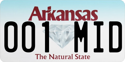 AR license plate 001MID