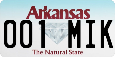 AR license plate 001MIK