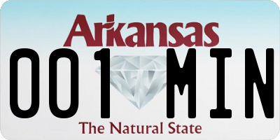 AR license plate 001MIN