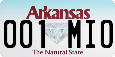AR license plate 001MIO