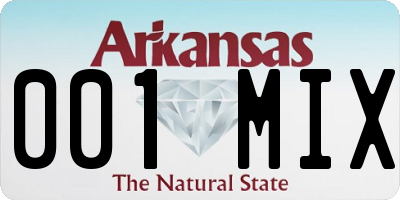 AR license plate 001MIX