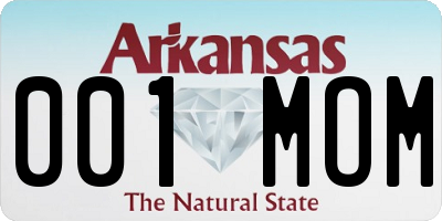 AR license plate 001MOM