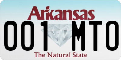 AR license plate 001MTO