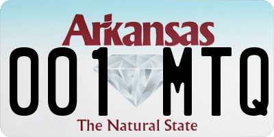 AR license plate 001MTQ
