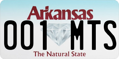 AR license plate 001MTS