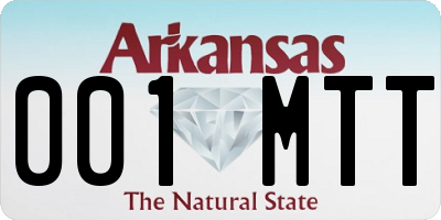 AR license plate 001MTT