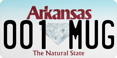 AR license plate 001MUG