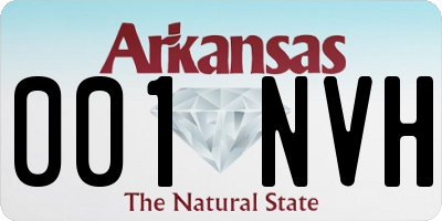 AR license plate 001NVH