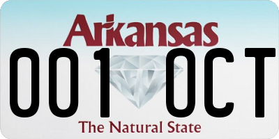 AR license plate 001OCT