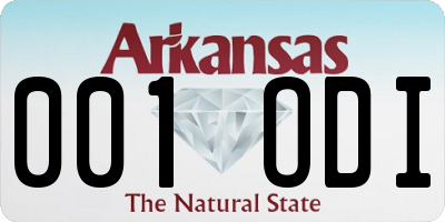 AR license plate 001ODI