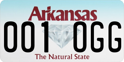 AR license plate 001OGG