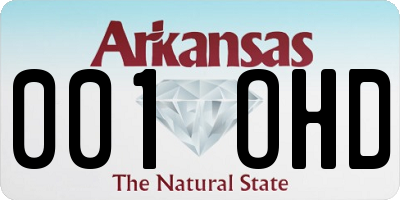 AR license plate 001OHD