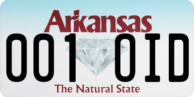 AR license plate 001OID