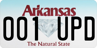 AR license plate 001UPD