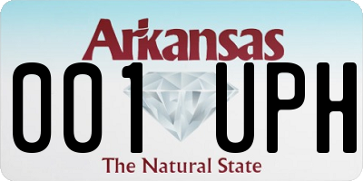 AR license plate 001UPH