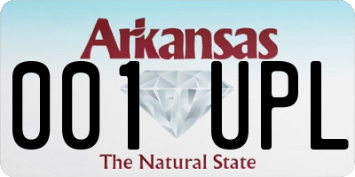 AR license plate 001UPL