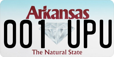 AR license plate 001UPU