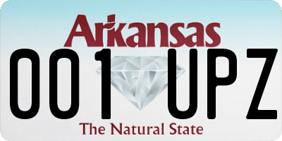 AR license plate 001UPZ