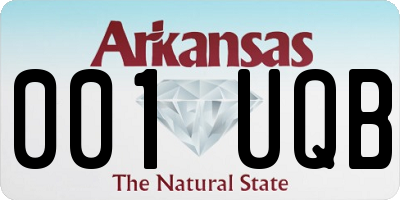 AR license plate 001UQB