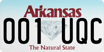 AR license plate 001UQC