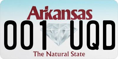 AR license plate 001UQD