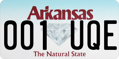 AR license plate 001UQE