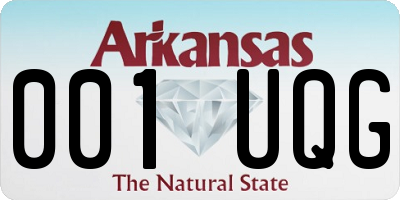 AR license plate 001UQG