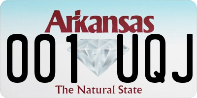 AR license plate 001UQJ