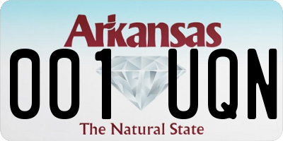 AR license plate 001UQN