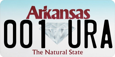 AR license plate 001URA