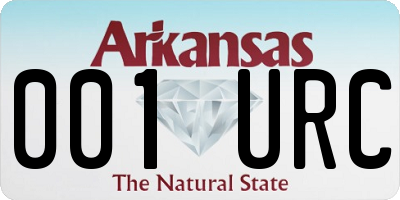 AR license plate 001URC