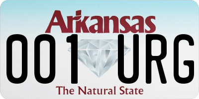 AR license plate 001URG