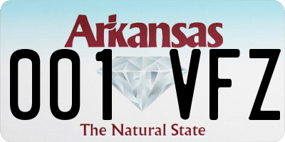 AR license plate 001VFZ
