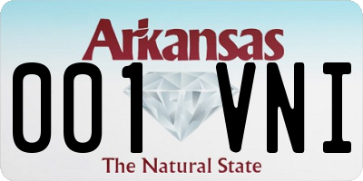 AR license plate 001VNI