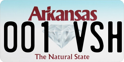 AR license plate 001VSH