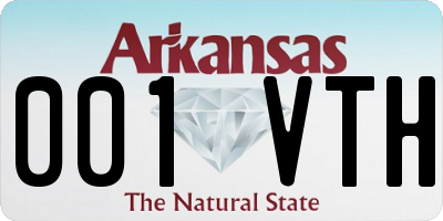 AR license plate 001VTH