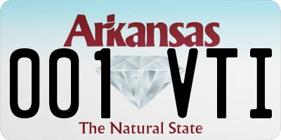 AR license plate 001VTI