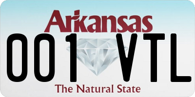 AR license plate 001VTL