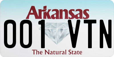AR license plate 001VTN