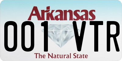 AR license plate 001VTR