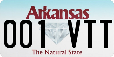 AR license plate 001VTT