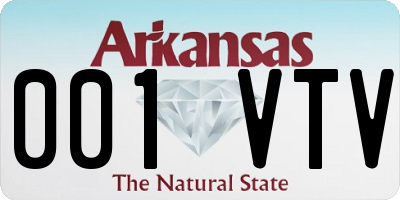 AR license plate 001VTV